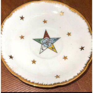 Vintage Lefton China Hand-Painted Star Dish